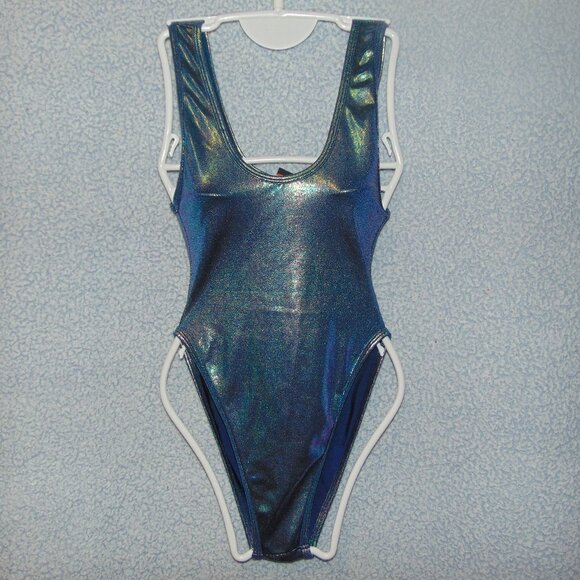 JValentine Metalic Silver Swimsuit S/M - Picture 1 of 6